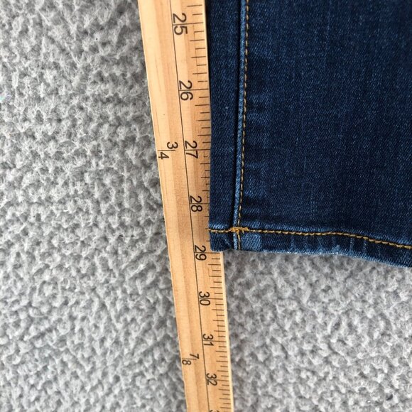 KanCan Jeans Womens 24 Blue Curvy Button Fly Skinny Distressed Medium Wash Denim - Picture 10 of 12